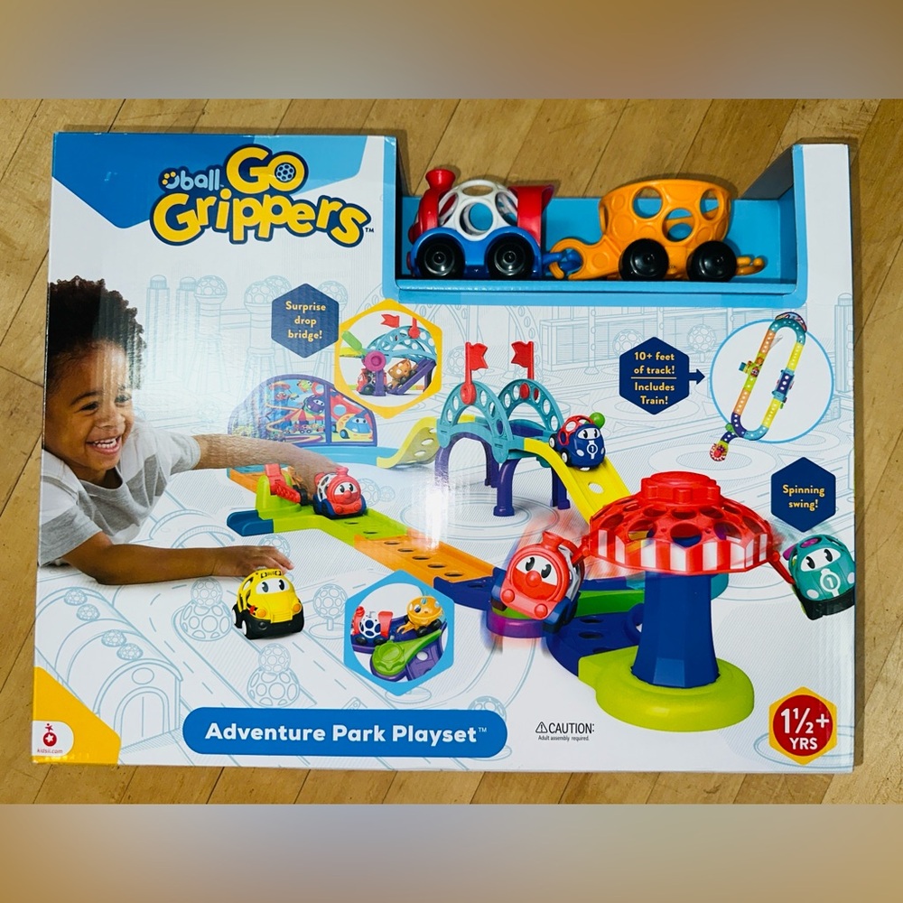 New Oball Go Grippers Adventure Park Playset set Toddler toy cars 18 months + up
